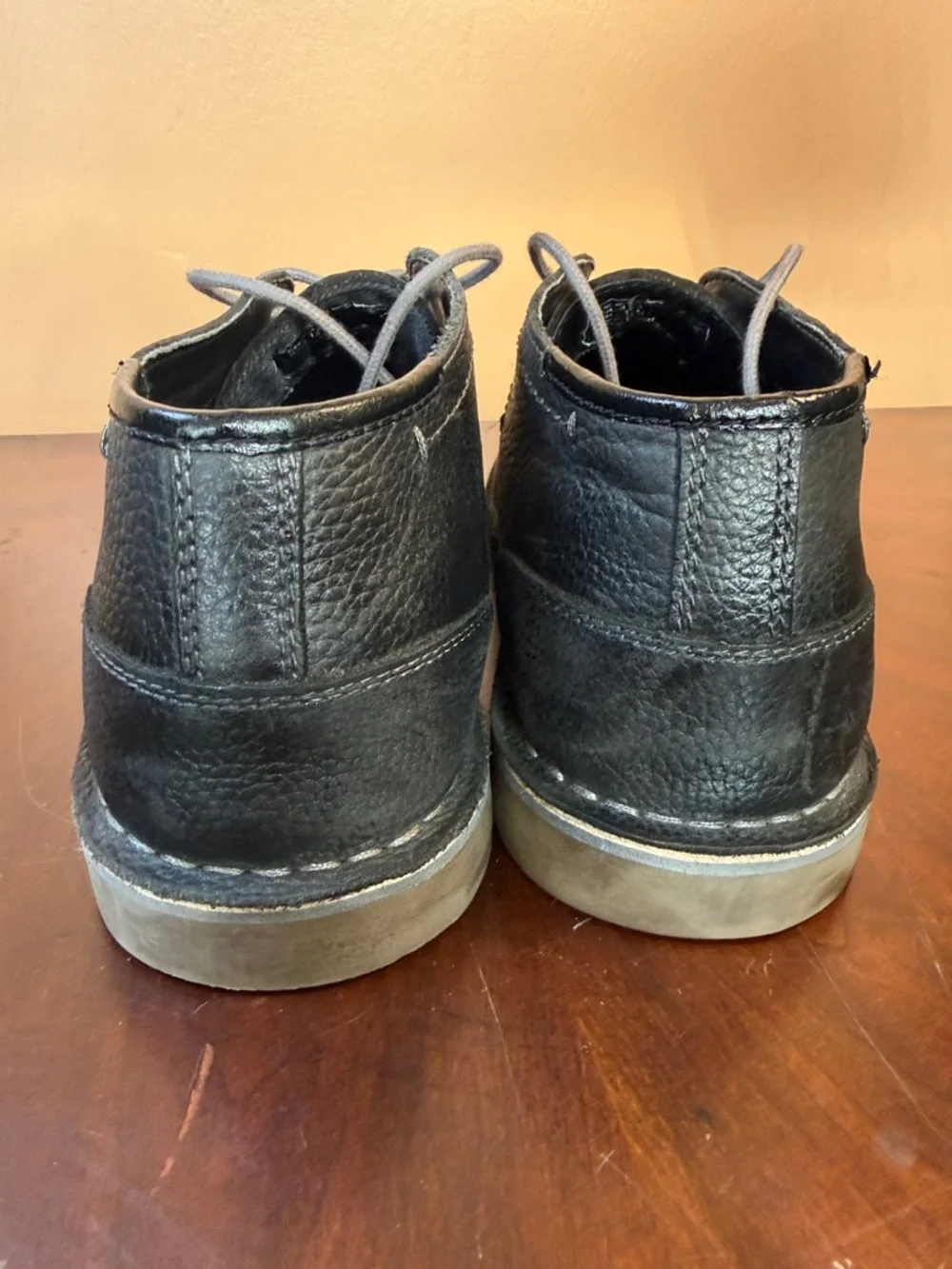 Men's‎ Black Leather Chukka Boots
